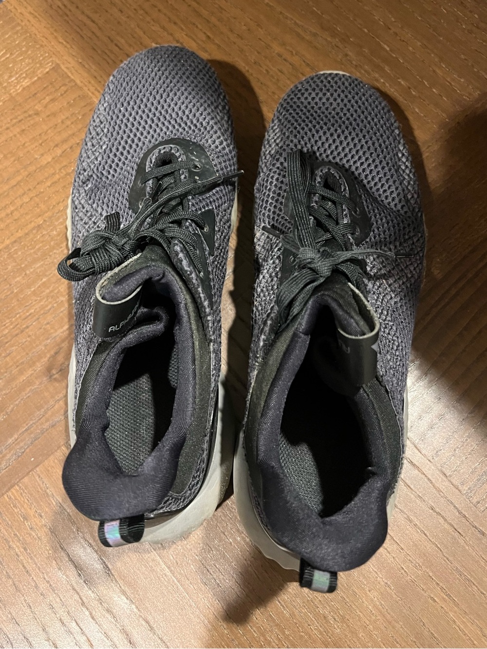 Adidas Alphabounce Black Gray Running Shoes Women’s Size 9 - Picture 3 of 4